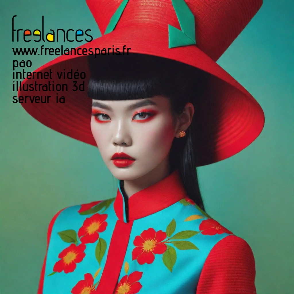 Pao mise en page internet vidéo illustration 3d serveur IA générative AI freelance paris studio de création magazines lhh8c030